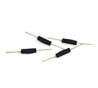 Micpointik Lot de 10 interrupteurs en plastique normalement fermé Interrupteur à capteur magnétique pour commandes industrielles Noir 14,2 mm x 3,3 mm 100 VDC 0,5 A