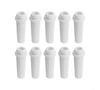 Micpointik Lot de 10 manchons de câble en PVC - Manchon de protection en caoutchouc pour outils d'aviation - Protection contre la flexion - Noir et blanc - Transparent - 6 mm de diamètre - Style A-E