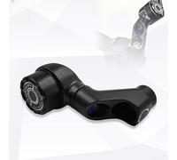 Micpointik Lot de 2 supports adaptateurs de moto en ABS noir