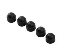 Micpointik Lot de 30 cache-écrous hexagonaux en nylon noir PA66 résistant aux intempéries pour protéger contre la rouille et la saleté pour l'intérieur et l'extérieur, montage facile pour vis M5-M8 (8