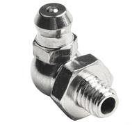 Micpointik Lot de 5 à graisse à 90 degrés en acier inoxydable M6 x 1 mm Filetage pour machines hydrauliques entretien industriel roulement lubrification robuste durable argenté