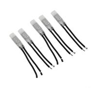 Micpointik Lot de 5 thermostat de moteur 17 AM, fermeture, thermostat bimétallique de la série KSD9700 pour ballasts de lampes fluorescentes, moteurs de voiture et couvertures chauffantes, 250 V 5 A