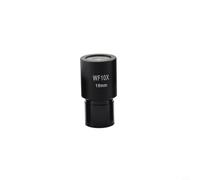 Micpointik Oculaire grand angle pour microscope biologique, diamètre 23,2 mm, en alliage d'aluminium et verre, champ de vision clair pour laboratoire et recherche, grossissement WF10X/18, noir (WF10X