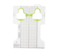Micpointik Outil de réglage de plaque de vélo pour SPD et KEO - Outil d'alignement précis pour chaussures de vélo de route, gabarit de réglage de l'avant-pied et de l'angle - Blanc (Fit Look - pour