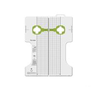 Micpointik Outil de réglage de plaque de vélo pour SPD et KEO - Outil de réglage précis pour l'alignement des chaussures de vélo de route, gabarit de réglage de l'avant-pied et de l'angle - Blanc (Fit