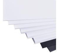 Micpointik Plaque de mousse PVC blanche 30 x 40 cm pour planche chevron, bac à sable, modélisme, bricolage, matériau facile à couper et à coller, robuste, résistant aux intempéries, sûr pour les