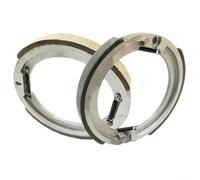 Micpointik Plaquette de frein pour fraiseuse 2#3#4#, métal durable avec plaque en acier intégrée, haute puissance de freinage pour la fabrication, gris, dimensions extérieures de 154 mm, accessoires