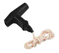 Micpointik Poignée de démarrage à traction avec corde de 4,5 mm pour tronçonneuse MS380 TS360 TS460 Plastique robuste Design léger Accessoires de jardin Noir