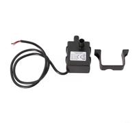 Micpointik Pompe submersible silencieuse sans balais 12 V 5 W pour mini pompe centrifuge 240 l/h pour aquarium fontaine refroidissement circuit d'eau noir