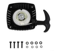 Micpointik Pullstart Démarreur pour HPI pour Baja 5B 5T Rovan RC Auto, Démarreur manuel en métal pour moteur 23cc-32cc 1/5 brûleur Noir