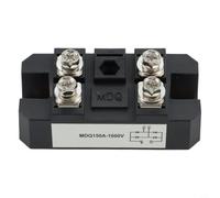 Micpointik Redresseur de pont à diode monophasé MDQ 100 A 1600 V boîtier en métal pour alimentation haute capacité de surcharge faible chute de tension noir (150 A)