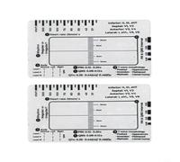 Micpointik Règle à 7 étapes Outil de mesure transparent pour interprétation d'ECG Avec pour échelle de fréquence cardiaque rythme intervalles PR-QRS trajectoire ST onde T plastique outil médical pour