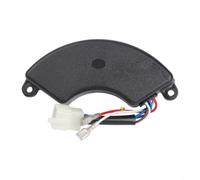 Micpointik Régulateur de tension AVR pour puissance de 4 kW à 7,5 kW, monophasé avec espacement des trous de 140 mm, fonctionnement stable pour agrégats diesel, câble de raccordement à 6 fils inclus