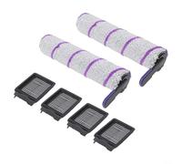 Micpointik Roller Brush und HEPA Filter Set für X-Clean 10 Nass-Trocken-Staubsauger, Hauptbürste mit Nylonborsten zur effizienten Schmutz- und Haarentfernung auf verschiedenen Böden. (B)