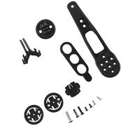 Micpointik Support de guidon pour ordinateur de vélo compatible avec Garmin pour Bryton pour Cateye, compatible avec les modèles H31 CP10 CP20 en nylon robuste noir avec kit d'accessoires