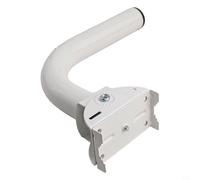 Micpointik Support de pont sans fil en fer avec fonction de rotation à 180° pour un montage extérieur stable sur des colonnes blanc accessoire de surveillance résistant aux intempéries