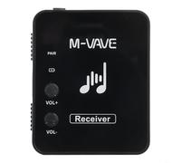 Micpointik Système intra-auriculaire sans fil 2,4 G avec émetteur et récepteur, 24 bits/48 kHz pour musiciens et scènes, portée de 30 m, stéréo/mono, noir