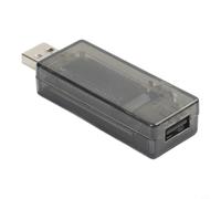 Micpointik Testeur USB Voltmètre Ampèremètre pour Mesure de Tension Courant Capacité Compatible avec les chargeurs Powerbanks Câble Affichage numérique Fonction mémoire Noir KWS-V21