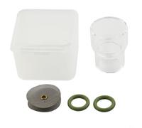 Micpointik TIG Buse de brûleur de soudage en verre transparent pour WP9/17/18/20/26, buse transparente avec joints toriques pour objectif à gaz Stubby, contrôle précis des coutures, 1 pièce (12 avec