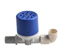 Micpointik Vanne flotteur automatique régulateur de niveau d'eau en plastique contrôle de remplissage pour tour d'eau piscine industrielle raccord filetage G1/2" (1/2" - entrée latérale)