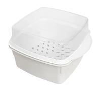 micr0 casseroles de grande taille - cuiseur à micro-ondes pour légumes | Cuiseur à micro-ondes | Steamer pour cuisiner micro-ondes | Four à vapeur végétarien à micro-ondes | Récipient alimentaire pour
