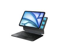 MICREAR Étui Clavier Pour iPad Air 11"(M2 2024)/(M3 2025) iPad Pro 11"4/3/2/1th iPad Air 10.9" 5/4th Clavier magique, support magnétique facile à régler, AZERTY,