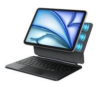 MICREAR Étui Clavier Pour iPad Pro 11"（2024）M4, Clavier magique, support magnétique facile à régler, AZERTY