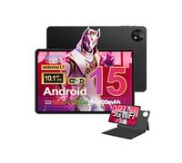MICREAR Tablette Android 15 10,1"12 Go RAM 256 Go Extensible 1 To TF avec Clavier et Cover