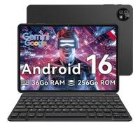 MICREAR Tablette Tactile 10,1" - Android 16 - Unisoc T310 - 36(6+30)Go RAM - 256Go ROM - Clavier + Bookcover