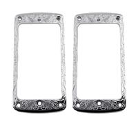 Micro à double tour avec précision - Cadre en métal décoratif - Son de fidélité pour les améliorations de guitare, micro Humbucker, métal incisé