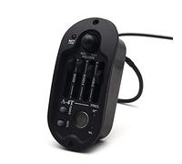 Micro Acoustique A-4T PRÉAMP DE Guitar Acoustique EQ Band 4 to Band avec Tuner DE DÉJECTURE DIGITÉ Rond 98X44.5MM Égalisateur Huile en Caoutchouc De Guitare