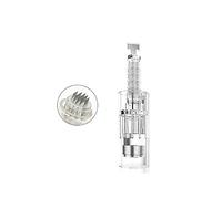 Micro aiguilles pour Dermapen Aiguilles de rechange Pointes Cartouches Slot Vis Regular pour voiture Derma Electric Microneedling Pen Style Boucle (42 pin-10PCS)