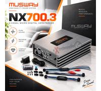 Micro amplificateur Musway NX700.3 3 canaux mono avec télécommande...