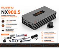 Musway NX900.5 5 canaux mono micro amplificateur numérique avec télé...