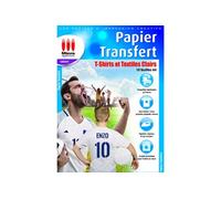 Micro Application – Papier transfert MA-5017 pour textiles clairs – 10 feuilles A4