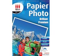Micro Application - Papier Photo Brillant 10x15 - Premium - 255 g/m² - 50 feuilles - Conçu pour les Imprimantes à Jet d'Encre - Couleurs Éclatantes - Séchage Instantané