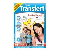 Micro Application – Papier transfert MA-5017 pour textiles clairs – 10 feuilles A4
