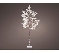 Micro arbre à led fleurs blanches ip44 210cm