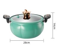 Micro autocuiseur antiadhésif Mothinessto LY1 - Vert - Fer forgé - 8 litres - Gain de temps - Facile à nettoyer