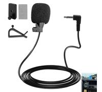 Micro Autoradio Voiture Compatible avec JVC Kenwood Sony, 3 m | Micro Cravate Filaire pour Unité Principale de Véhicule de Voiture Bluetooth Activé Radio Stéréo GPS DVD, Plug and Play