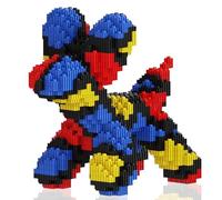 Micro blocs de construction pour chien, jouet pour chien en ballon compatible avec Lego, jouet de construction pour animaux de compagnie teckel, 1000 pièces, 7,6 x 15,2 x 19,1 cm, modèle de décoration