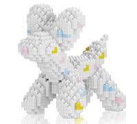 Micro blocs de construction pour chien, jouet pour chien en ballon compatible avec Lego, jouet de construction pour animaux de compagnie teckel, 1000 pièces, 7,6 x 15,2 x 19,1 cm, modèle de décoration
