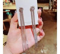 Micro Boucles d'oreilles à franges zircon pour femmes bijoux