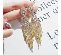 Micro Boucles d'oreilles à franges zircon pour femmes bijoux
