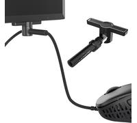 Micro Bungee ES: Prise en Charge de la Souris Filaire sans Glisser - Mouvement Libre sur Votre Bureau - Fixez-Le à Votre Moniteur - Obtenez Plus d'espace (lot Unique)