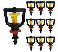 Micro-buse rotative à 360 °, pulvérisateur d'arrosage à buse d'atomisation à crochet inversé automatique en PP 4/7 mm, adapté à l'irrigation de jardin, système d'irrigation agricole ( Color : 10PCS )