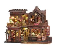 Micro Cabin Puzzle 3D,Kit de Bricolage en Bois Puzzle Tridimensionnel,Décoration Maison Ornements,Meilleur Cadeau Noël de Vacances