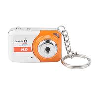 Micro caméra numérique, résolution 1280 x 960, Mini caméra Ultra Miniature sur Un Porte-clés, Mini caméra DV Portable pour Les Enfants et Les Adultes (Orange)