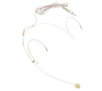 Micro-casque à Condensateur Filaire Beige pour Voix, Plastique | Pliable et Flexible, Design Confortable à Porter, Adapté aux Arts Scène Lectures