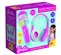 Lisciani - BARBIE Sound - Microphone Bluetooth avec Haut-Parleur - Rose - Kit Karaoké Enfant - Musique et Chant - Connectivité Smartphone - Effet Lumineux Multicolor - Pour Enfants dès 4 ans